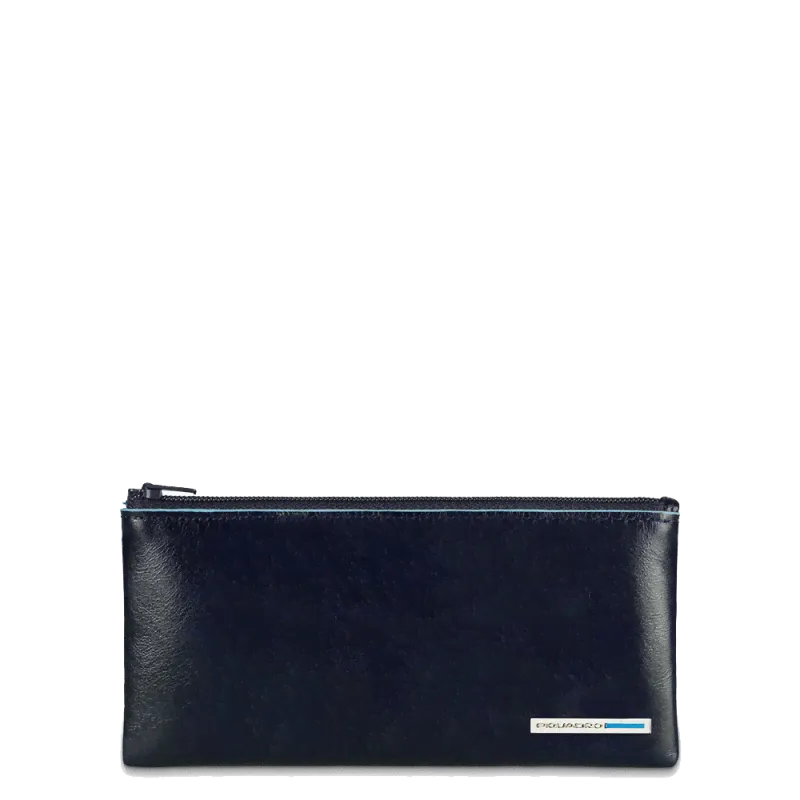 Ключница Piquadro PC1514B2/BLU2 на молнии темно-синяя
