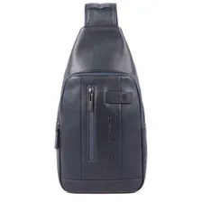Рюкзак с одним плечевым ремнем Piquadro CA4536UB00/BLU кожаный синий