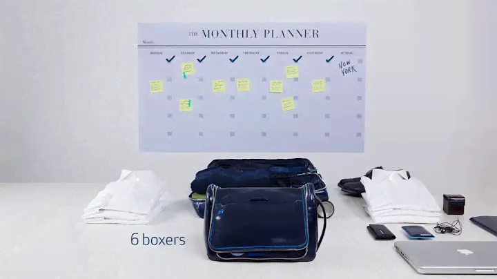 Piquadro Travel - Blue Square Trolley
