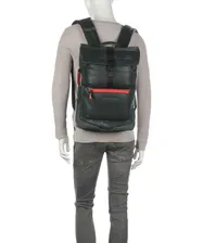 Мужской рюкзак Piquadro CA6144C2OP/VE кожаный зеленый