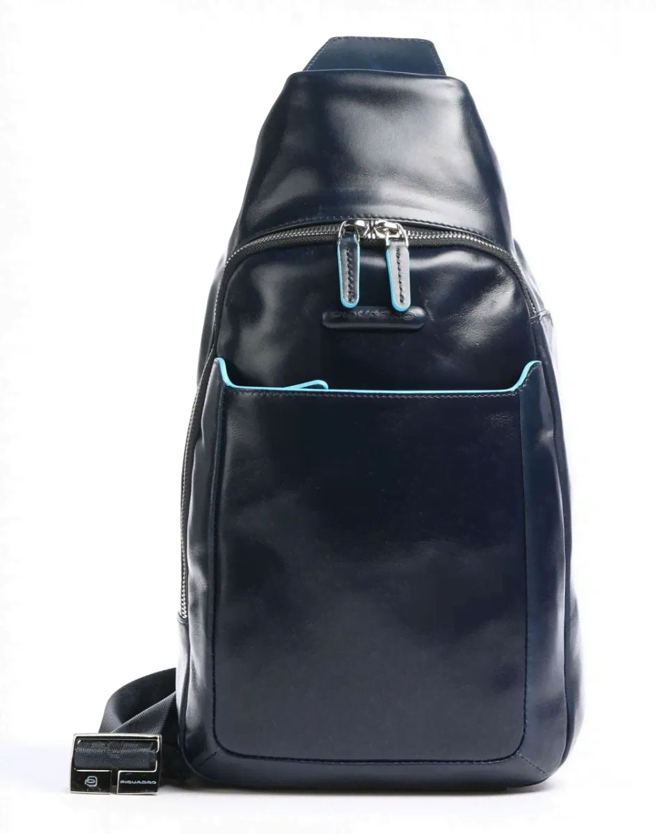 Рюкзак слинг мужской Piquadro Blue Square CA4827B2/BLU2 синий кожа