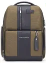 Рюкзак Piquadro Brief2 CA4532BR2/VMN зеленый/черный кожа/ткань