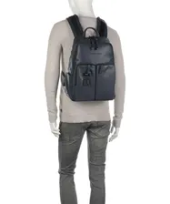 Кожаный рюкзак Piquadro CA3869AP/BLU мужской синий