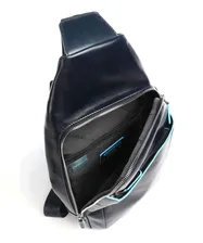 Рюкзак с одной лямкой Piquadro CA4827B2/BLU2 кожаный темно-синий